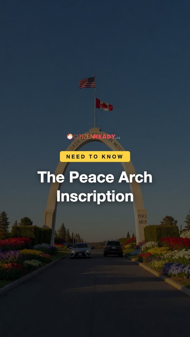 The Peace Arch Inscription