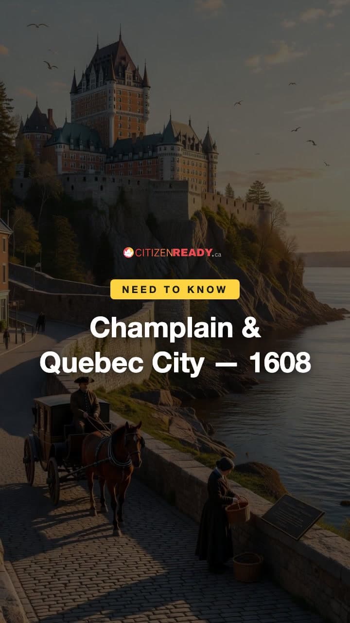 Champlain & Quebec City — 1608